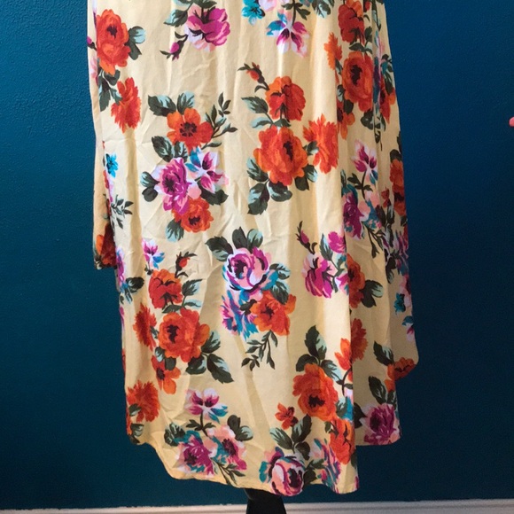 Floral Print High Low Dress - Picture 4 of 4